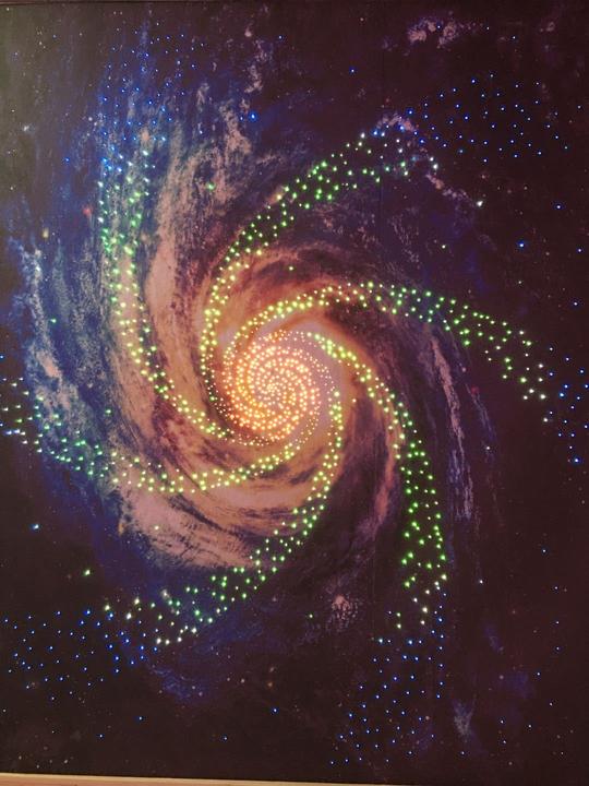 光纤灯变色酒吧网红餐厅星空顶满天星led氛围灯酒吧星空走廊
