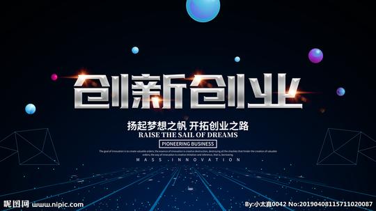 创新创业背景板图片