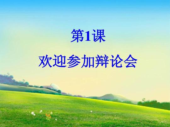 欢迎参加辩论会ppt