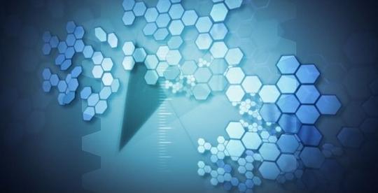 视频短片放大镜头的蜂窝分子结构图,视频素材