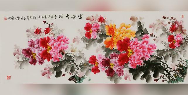 有关六尺整张牡丹作品的图片, 第7张图片