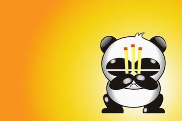 熊猫烧香表情包 一路好走