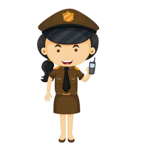 卡通女警察头像