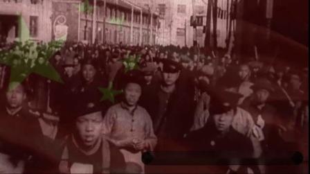 990歌曲团结就是力量红歌党建七一国庆晚会节目汇报演出背景视频素材制作