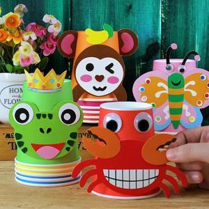 废旧物品手工制作环保幼儿园创意材料包3d早教宝宝儿童小羊小动物