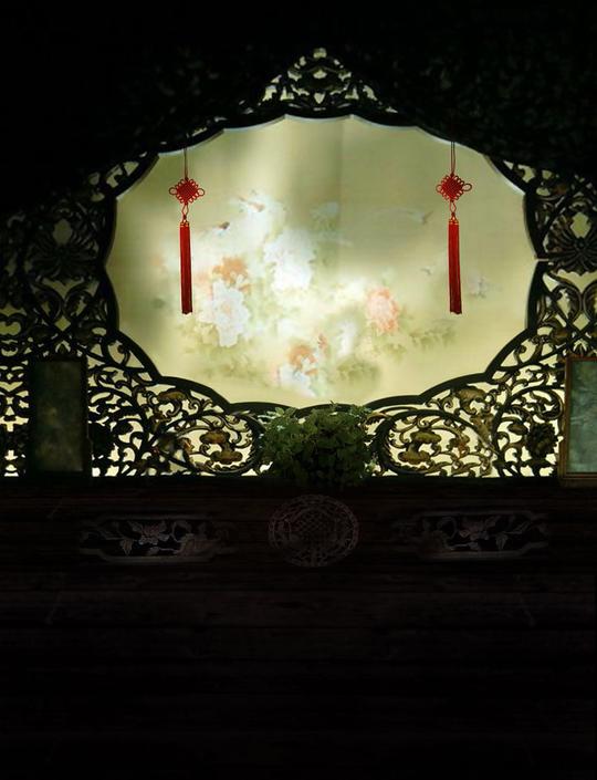 主播快手直播背景布古装拍照背景布摄影背景布全家福古风背景33