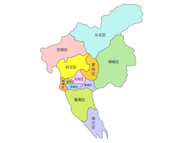 广州各区地图_广州市地图高清版