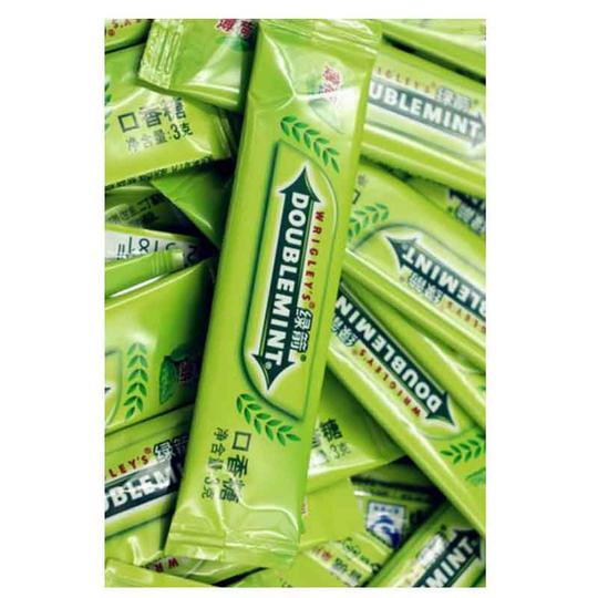 绿箭口香糖约100片/袋300g单片袋装薄荷味饭店火锅店糖果零食糖果