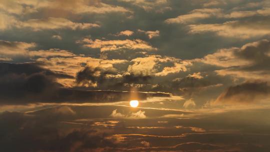 天空朝霞日出4k延时摄影_3840x2160_高清视频素材下载