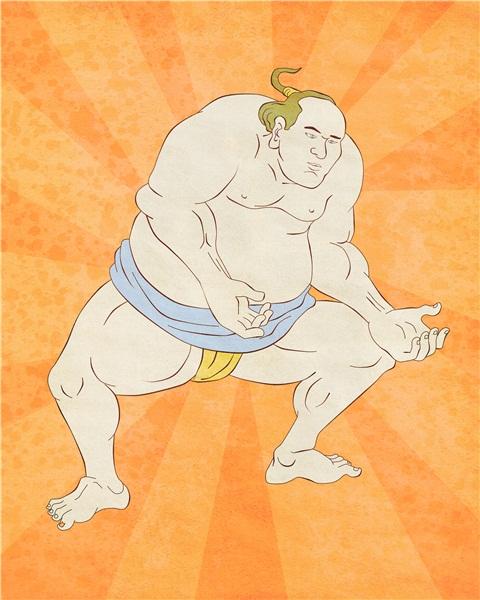 日本人_相扑手_图片大全—全景创意图库（quanjing.com）中国领先的正版图片视频素材网站