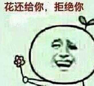 花还给你拒绝你表情包