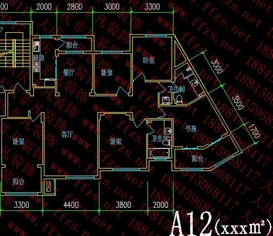 大庆创业城平面图(a类户型)