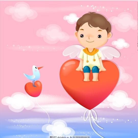 卡通儿童插画快乐儿童幼儿园素材