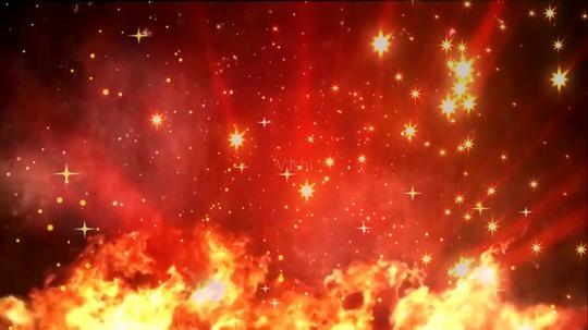 火焰大火星星光线粒子背景_1280x720_高清视频素材(:)