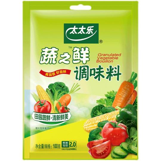 一件代发太太乐鸡精蔬之鲜100g/袋素食蔬菜提鲜代替品鸡精味精家