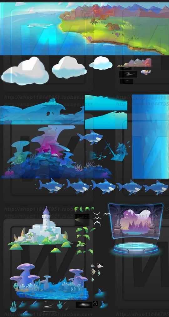 天天系列01ui场景icon图标酷跑游戏素材游戏资源