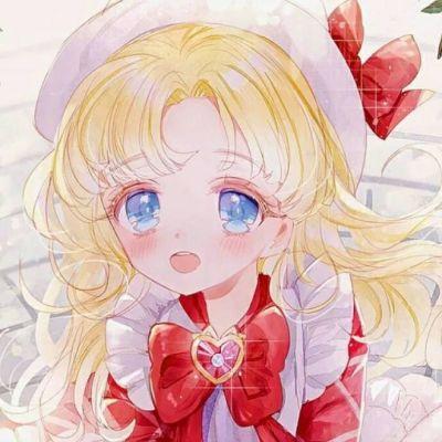 卡通动漫女生小清新头像2018喜欢和你一样甚至融为一体