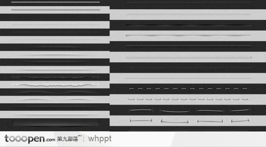 多款分割线psd素材
