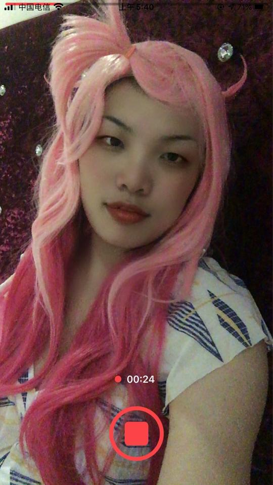 现货粉色少女心网红短视频街拍实拍爆款假发套动漫假发cosplay