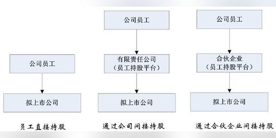 拟上市公司通常采用员工持股的方式,增强员工对企业的归属感和企业