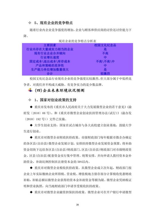 挑战杯创业计划书(三峡文华校园水晶纪念品)