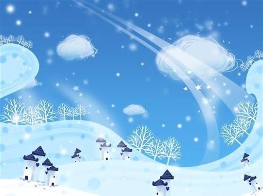雪国故事卡通世界插图漫画模板分层素材psd格式_12