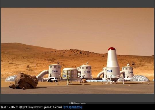 火星基地视频素材