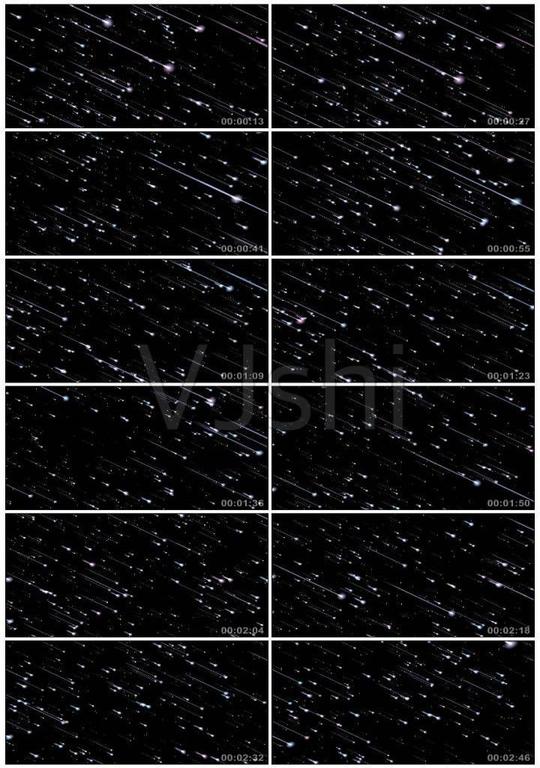 4k唯美浪漫流星雨粒子雨_1920x1080_高清视频素材下载