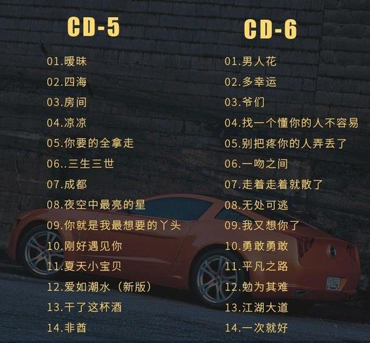 中文dj舞曲车载cd碟片抖音无损音乐汽车