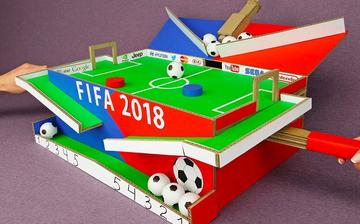 怎么用纸箱做足球桌子