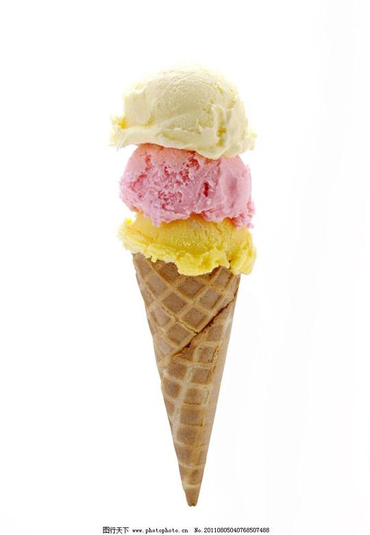 多彩冰激凌甜点雪糕冷饮美食点心夏天食品摄影生活素材