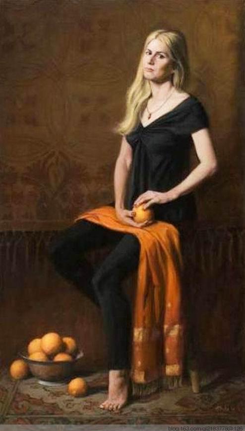 美国艺术家maureen.hyde油画人物作品欣赏(1)
