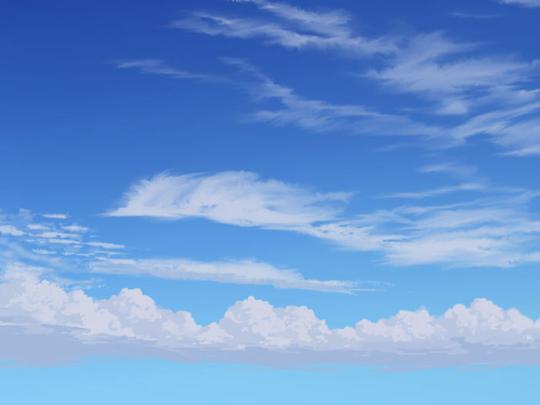 唯美风景画天空