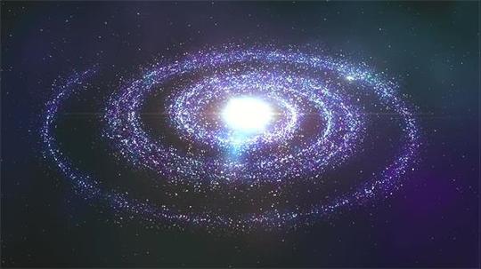 宇宙银河星球旋转发光粒子led动态背景视频素材