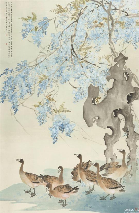 紫雪蒙茸春意浓