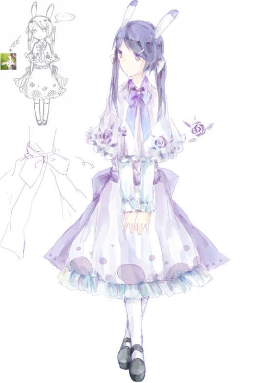 洛丽塔人设服装素材