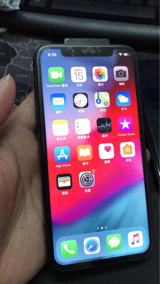 iphonex深空灰色64g国行屏幕更换苹果x64g黑色成色好国产屏