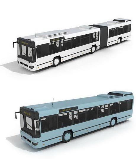 公交车模型3d素材图片
