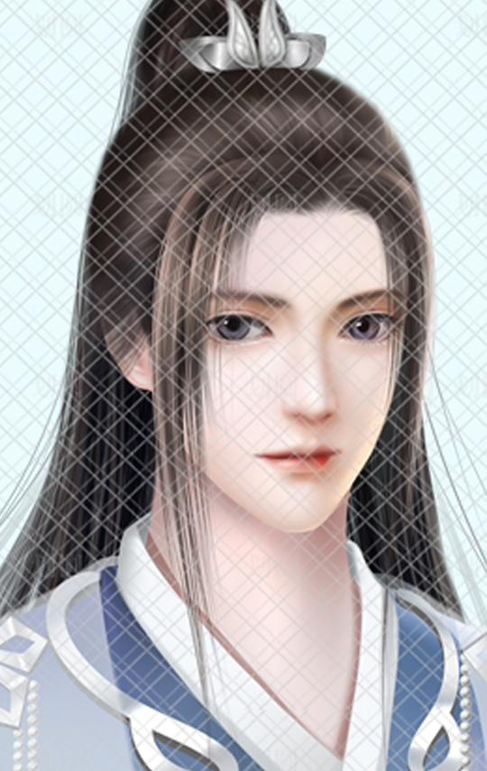 【画缘馆】浅蟹灰色男子橙光闪艺文字游戏古风古代男子授权立绘