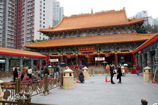 黄大仙庙宇香火鼎盛拜一拜发一发╭(╯ε╰)╮