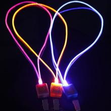 led光纤发光厂牌挂绳工作证件卡吊套绳礼品胸卡绳子胸卡挂绳七彩