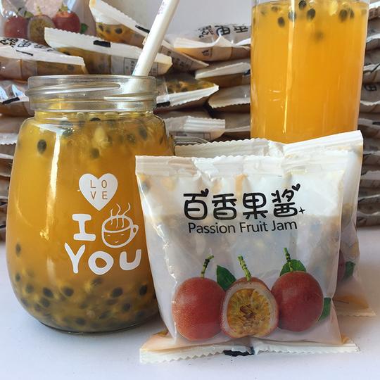 百香果酱果茶浓缩果汁饮料果肉原浆冲泡水饮柠檬水果蜂蜜茶小袋装
