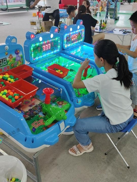 网红新款广场夜市摆地摊创业项目儿童豪华大炮乐园射击弹珠游戏机