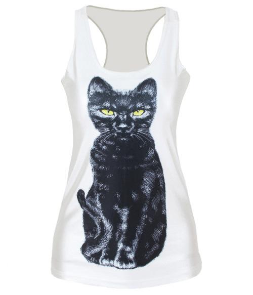 速卖通eaby爆款女士3d猫数码印花新款紧身背心代销