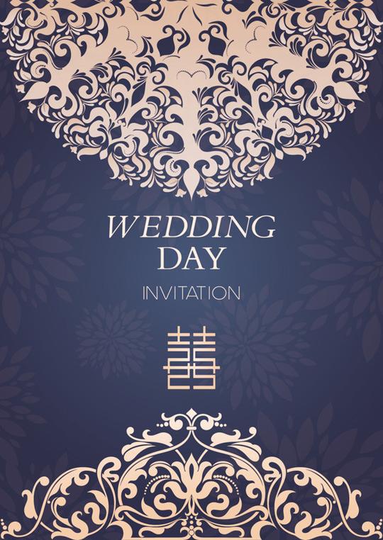 婚礼请帖素材