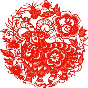 吉祥12生肖羊剪纸特色手工艺品礼品春节福字灯笼窗花中国结生肖