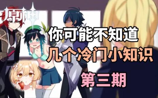 【原神】你真的了解原神?那些你可能不知道冷门小知识!第三期