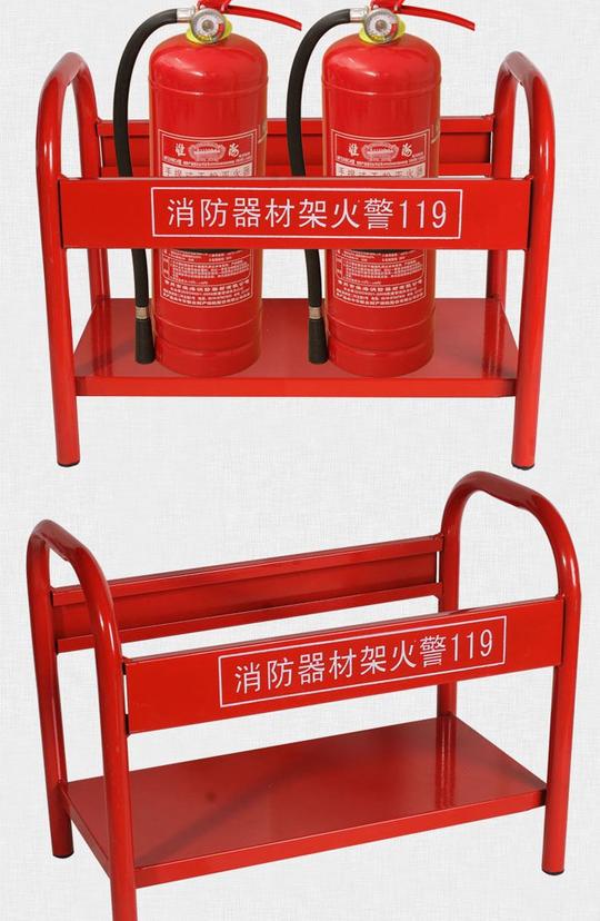 2018工地化工厂消防柜沙箱展示架消防器材工具套放置展建筑工程