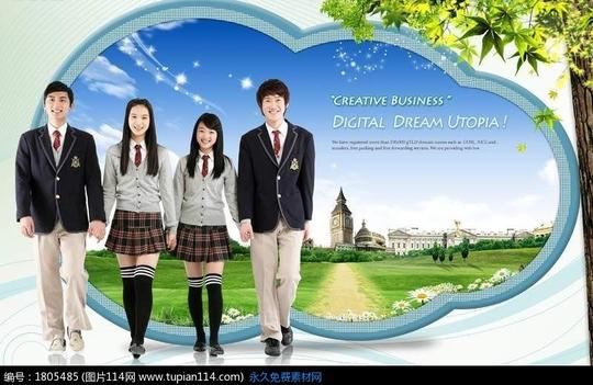 学校学生青少年素材_图片114