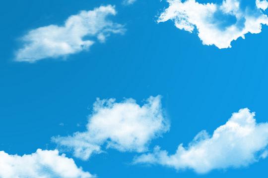 清新唯美天空蓝天白云元素
